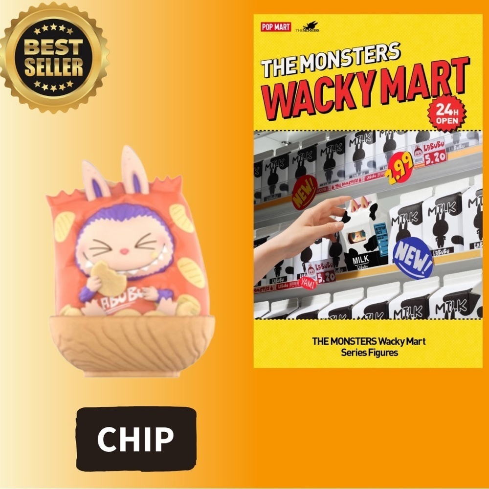 POP MART Chip Wacky Mart Series Vinyl Figure Toy Authentic